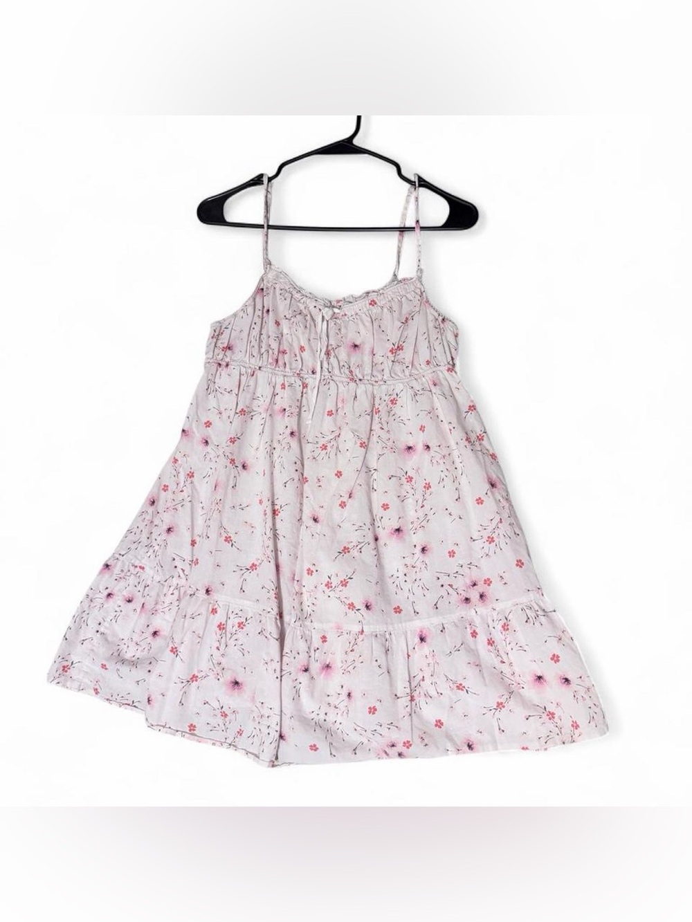 Victorias Secret Pink Floral Minidress - Lightweight Spaghetti Strap Dress